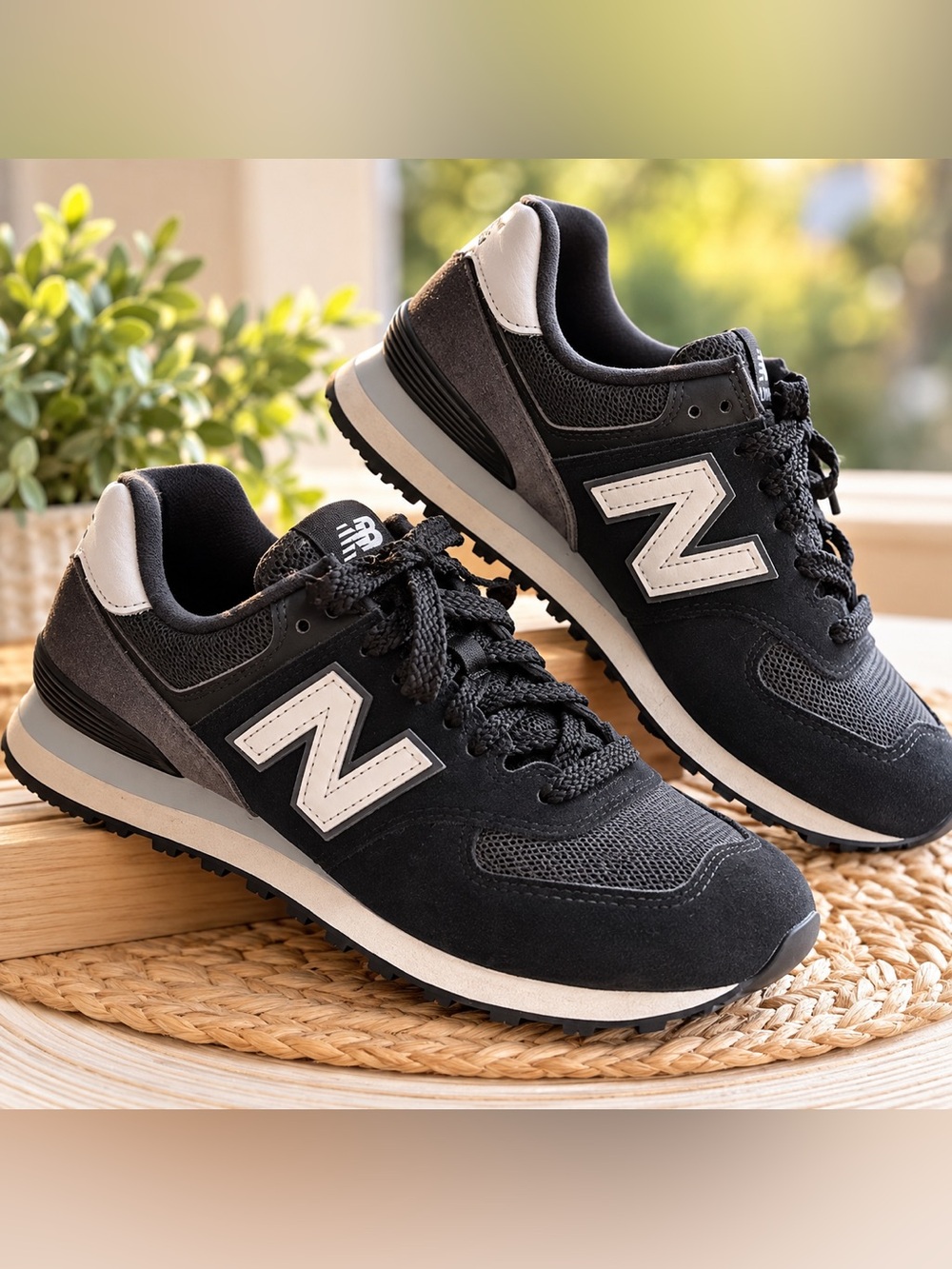New Balance 574 Men’s Black White Sneakers Casual Shoes US 5.5 UK 5 EU 38
